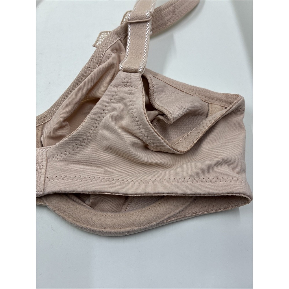 WACOAL Body Suede Size 32C Beige Nude Unlined Pearls Underwire Bra Style: 85813 - Picture 9 of 16